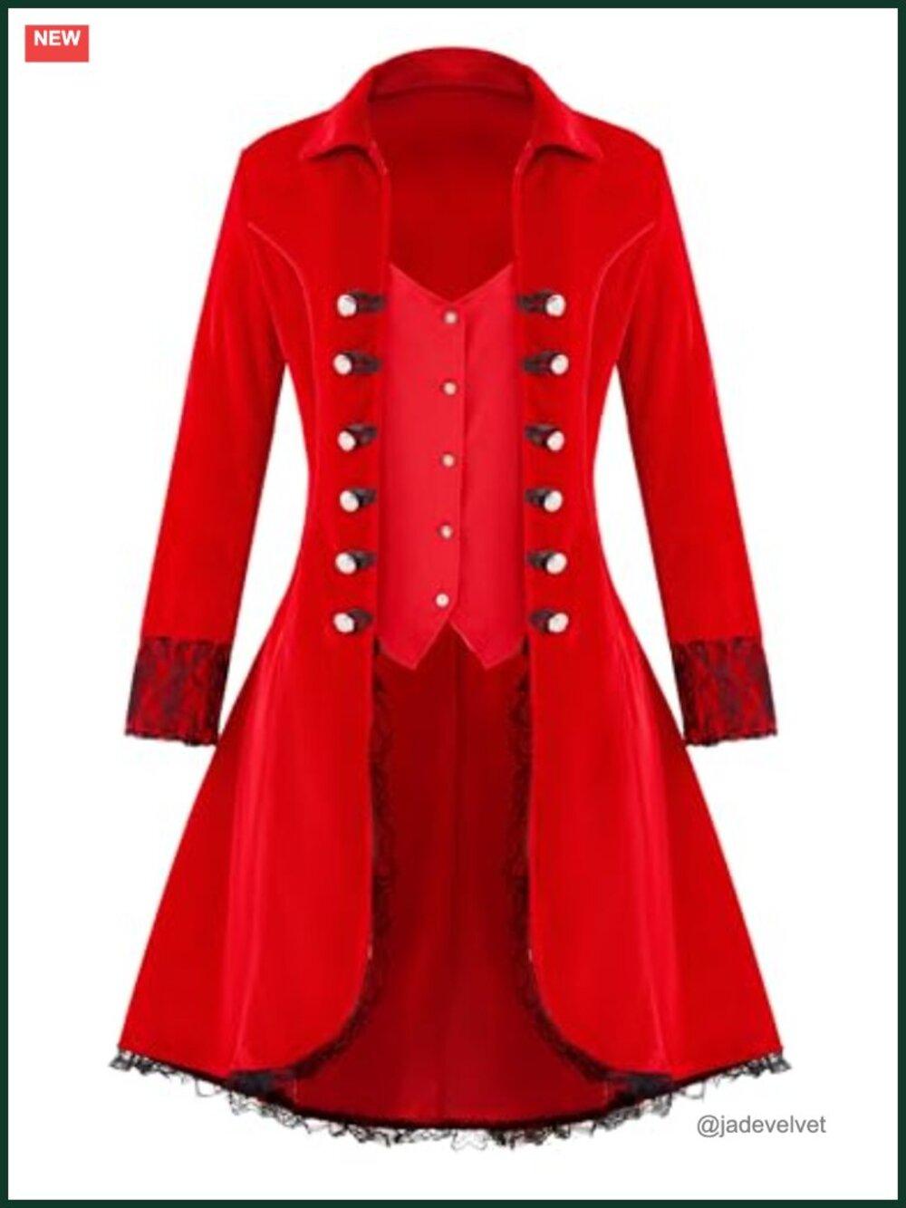 Steampunk Victorian Tailcoat Gothic Jacket Cosplay Halloween Costume